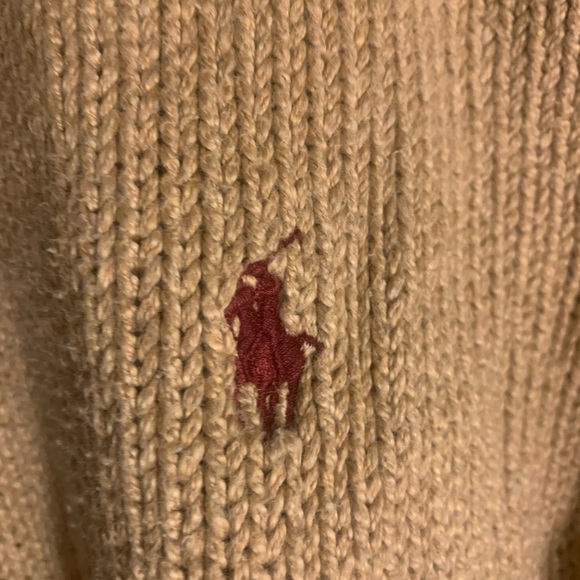 Ralph Lauren men’s medium nice heavy sweater. Tan